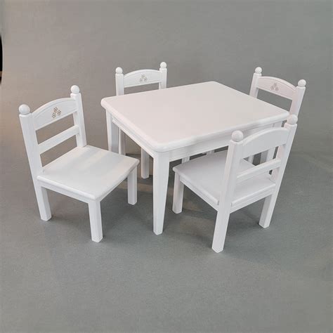 doll table and chairs for 18 inch dolls|18 inch doll table.